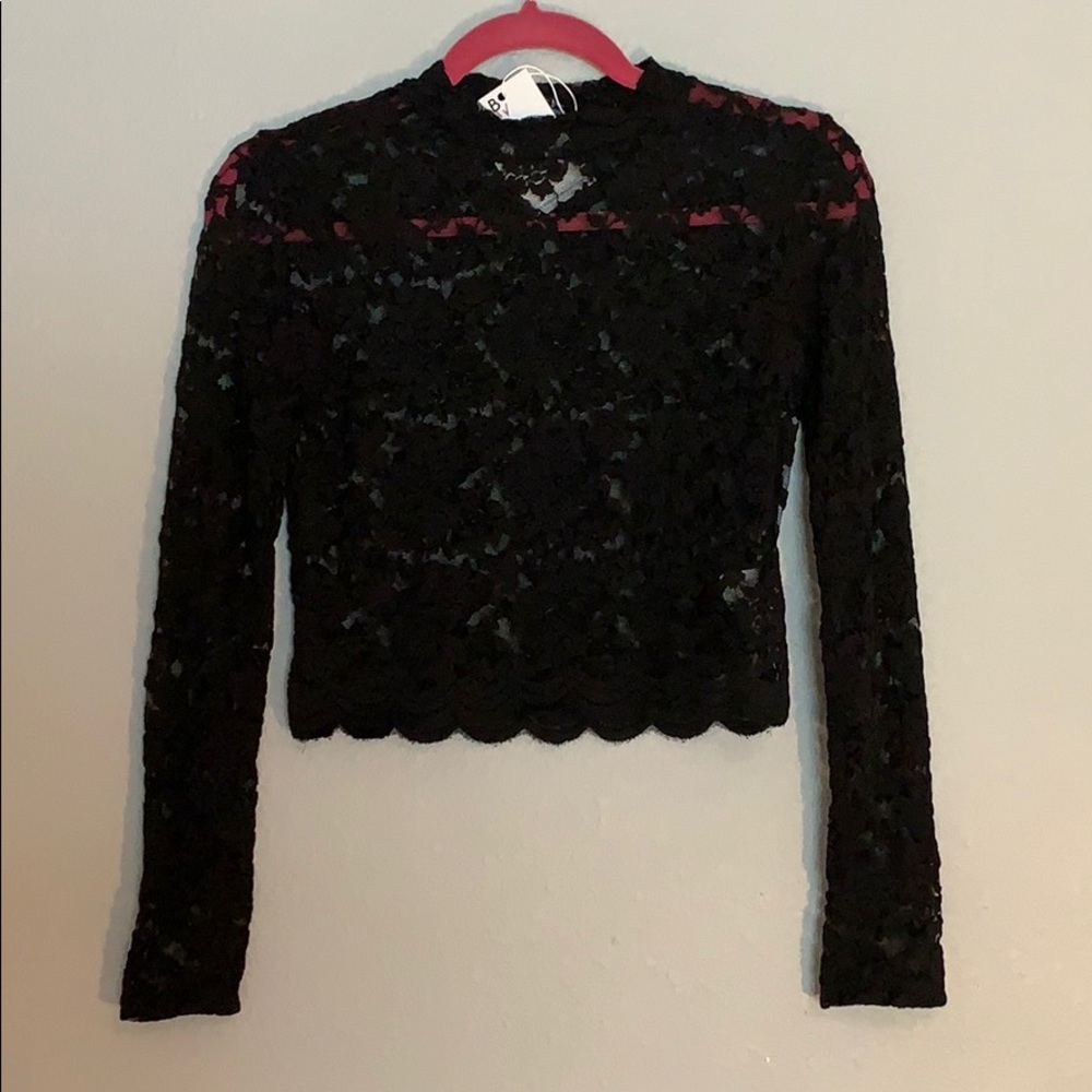Black lace top